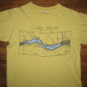 Vintage 1990 Lake Pepin map t-shirt, medium