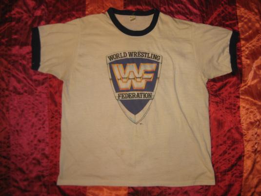 Vintage 1980s WWF Wrestling ringer t-shirt