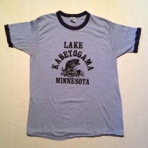 Vintage 1980's rayon blend Lake Kabetogama t-shirt