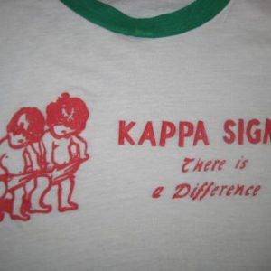 1970's crude Kappa Sigma ringer t-shirt, large