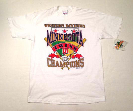 Vintage Deadstock 1991 Minnesota Twins NWT t-shirt