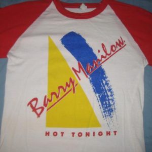 Vintage 1983 Barry Manilow concert raglan t-shirt