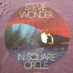 Vintage 1986 Stevie Wonder In Square Circle t-shirt