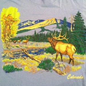 Vintage Beautiful 1980's Colorado elk t-shirt