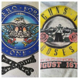 Vintage 1988 Aerosmith & Guns N Roses tour t-shirt