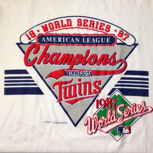 Vintage 1987 Minnesota Twins World Series t-shirt