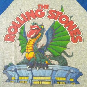 Vintage 1981 Rolling Stones concert raglan t-shirt