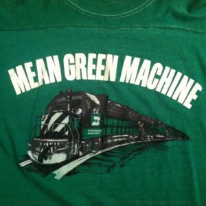 Vintage 1970's Burlington Northern railroad train t-shirt