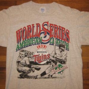 Vintage 1991 Minnesota Twins world series t-shirt, large