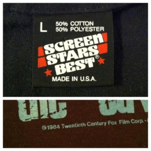 Vintage 1980's Buckaroo Banzai sci-fi movie promo t-shirt