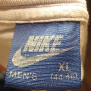 Vintage 1980's Nike blue tag t-shirt, Hospital marathon LS