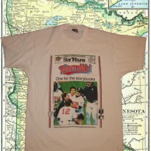 Vintage 1991 Minnesota Twins world series champs t-shirt, XL