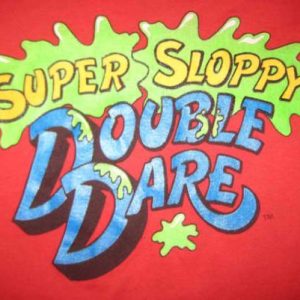 Vintage 80's Super Sloppy Double Dare t-shirt, M L