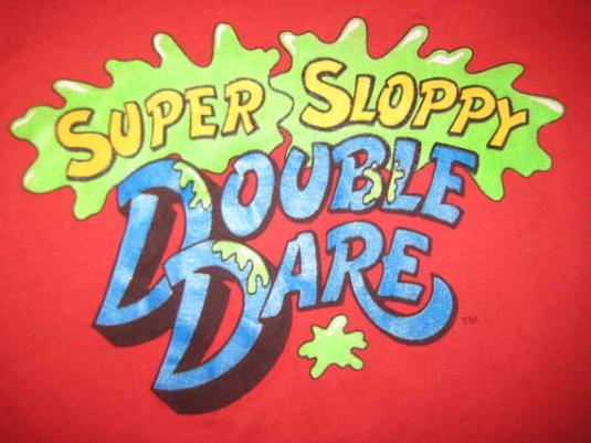 Vintage 80's Super Sloppy Double Dare t-shirt, M L