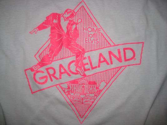 Vintage 1980s Graceland t-shirt, soft and thin