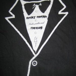 Vintage Super rare 1970's Rocky Horror Fan Club t-shirt, S