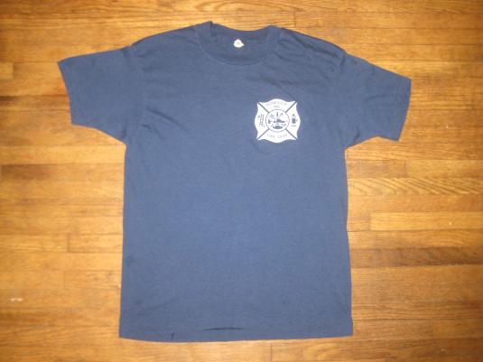 Vintage 1980s Roseville fire department t-shirt Screen Stars