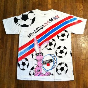 Vintage 1994 World Cup soccer football Energizer t-shirt
