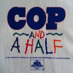 Vintage NOS Cop and a Half Burt Reynolds movie t-shirt