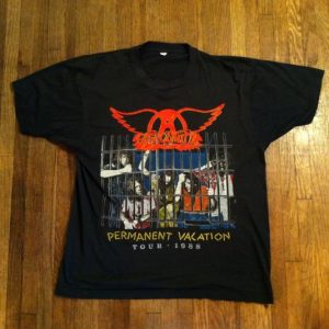 Vintage 1988 Aerosmith Permanent Vacation tour t-shirt