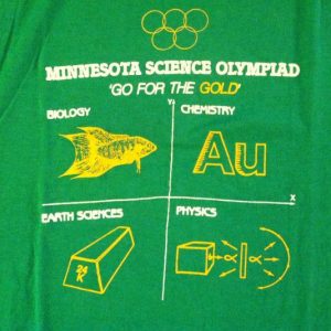 Vintage 1990's Minnesota Science Olympiad need t-shirt