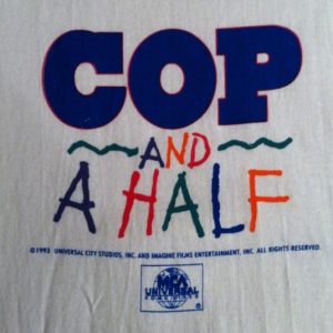 Vintage NOS 1993 Cop and a Half Burt Reynolds movie t-shirt