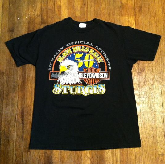 Vintage 1990 Sturgis motorcycle rally t-shirt | Defunkd