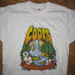 Vintage 1970's Coors Beer t-shirt, soft and thin, M-L