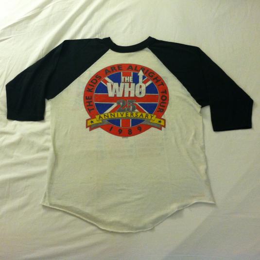 Vintage 1989 THE WHO raglan jersey concert t-shirt | Defunkd