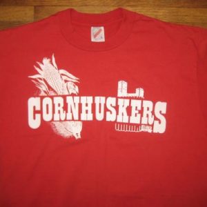 Vintage 1980's Cornhuskers farmer t-shirt, large