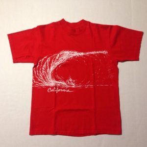 Vintage 1980's California surfer double sided t-shirt