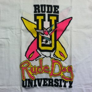 Vintage 1980's RUDE DOG t-shirt