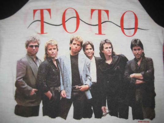 Original rare vintage 1985 TOTO raglan t-shirt