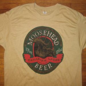 vintage 1970's Moosehead Beer t-shirt, super soft and thin