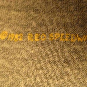 Vintage 1982 REO Speedwagon raglan t-shirt, soft and thin