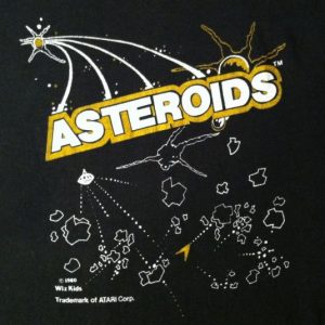 Vintage 1980's Asteroids Atari video game t-shirt