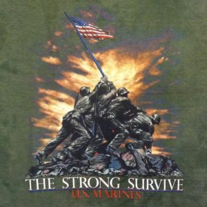 Vintage 1980's PAPER THIN US Marines t-shirt