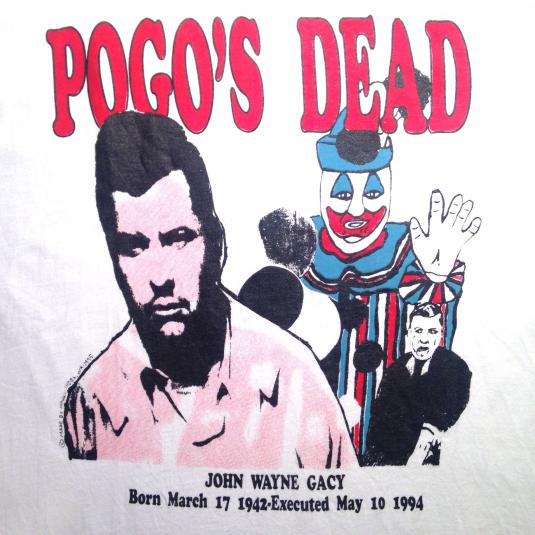 Vintage 1990’s John Wayne Gacy serial killer t-shirt