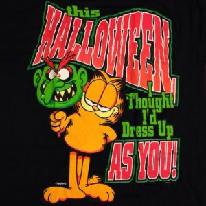 Vintage 1990's Garfield Halloween t-shirt