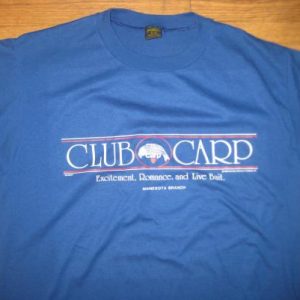 Vintage 1980's "Club Carp", Minnesota fishing t-shirt, L-XL