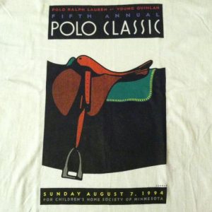 Vintage RARE 1994 Polo Ralph Lauren charity match t-shirt