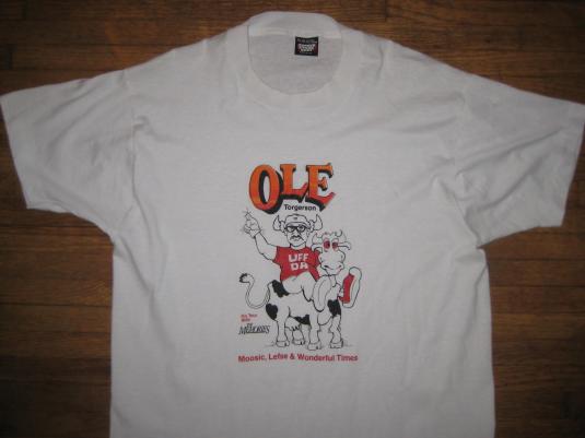 Vintage Late 1980's funny Ole Torgerson t-shirt, XL