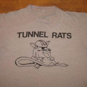 Vintage 1980's Tunnel Rats t-shirt, Screen Stars, XL