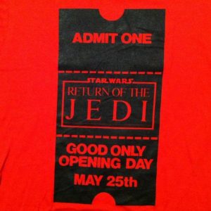 Vintage 1983 Return of the Jedi Star Wars t-shirt, S-M