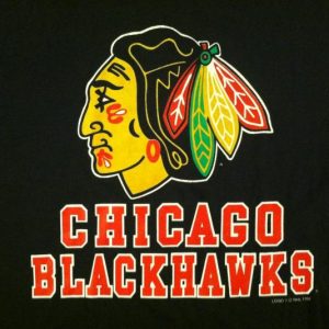 Vintage 1991 Chicago Blackhawks hockey NHL t-shirt