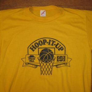Vintage 1980's Hoop It Up basketball t-shirt pizza hut pepsi