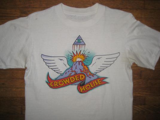 Vintage 1987 Crowded House concert t-shirt, M-L