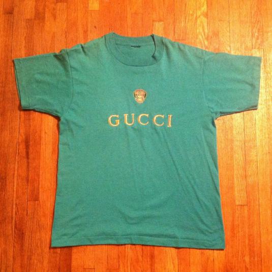 Gucci Vintage Bootleg Embroidery Logo T-Shirt