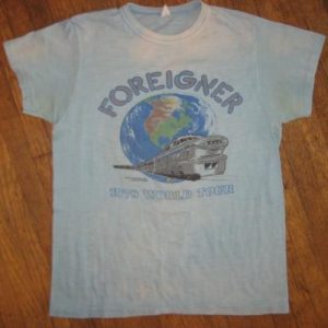 Vintage 1978 Foreigner Honolulu concert t-shirt