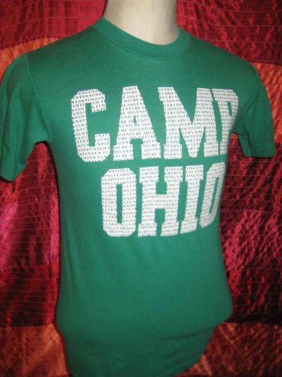 Vintage 1980’s t-shirt, Camp Ohio, S M, soft and thin